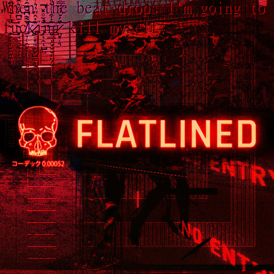 flatlined // playlist cover art